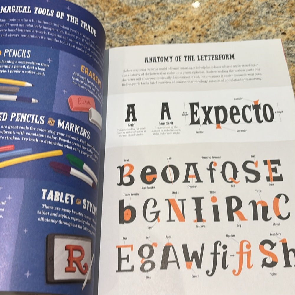 Harry Potter Hand Lettering How To book - Picture 3 of 5